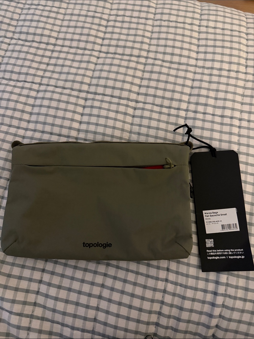 Topologie Olive Green Waist Bag with Red Accent